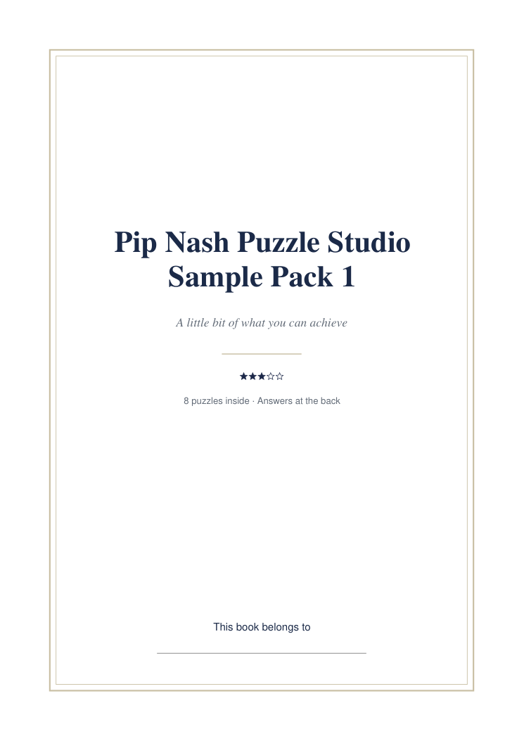 Cover of Studio Sample Pack 1
